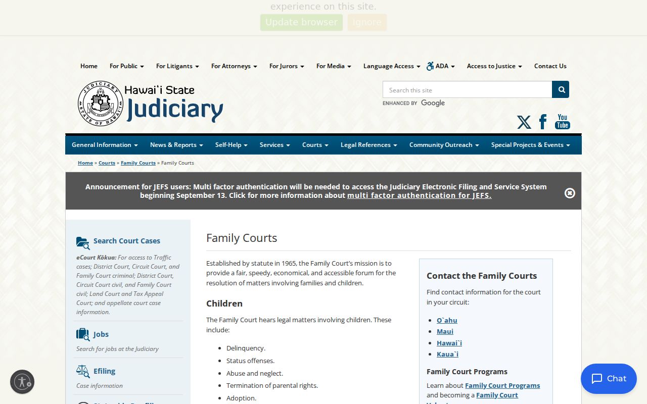 Kauaʻi County Family Court docket jurisdiction